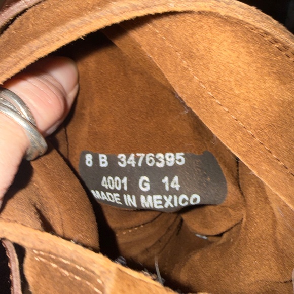 FRYE Oiled Brown Leather Jane Strappy Boots, size 8 EUC - Picture 13 of 15